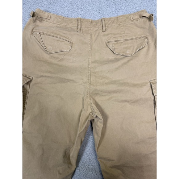 Y2K‎ Gap Men's 33x30 Cargo Pant Tan Brown Khaki Loose Straight Leg - Picture 9 of 10